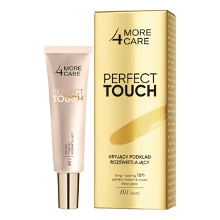 Непрозорий освітлюючий тональний крем More4Care Perfect Touch, відтінок 101 Слонова кістка, 30 мл