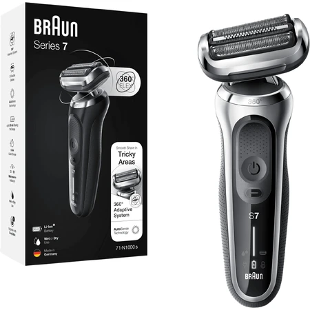 Бритва Braun Series 7 71-S1000s Wet&Dry срібляста: ціни та характеристики
