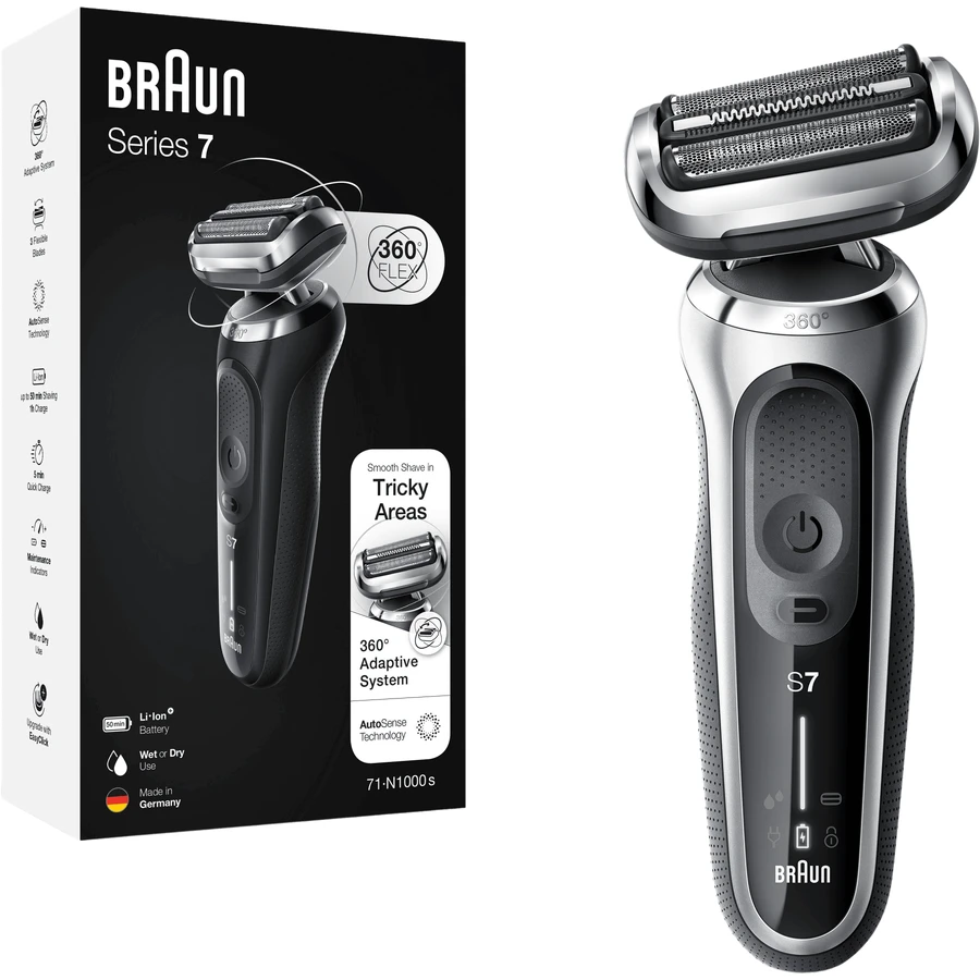 Бритва Braun Series 7 71-S1000s Wet&Dry срібляста: ціни та характеристики
