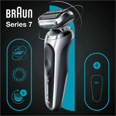 Бритва Braun Series 7 71-S1000s Wet&Dry срібляста: ціни та характеристики
