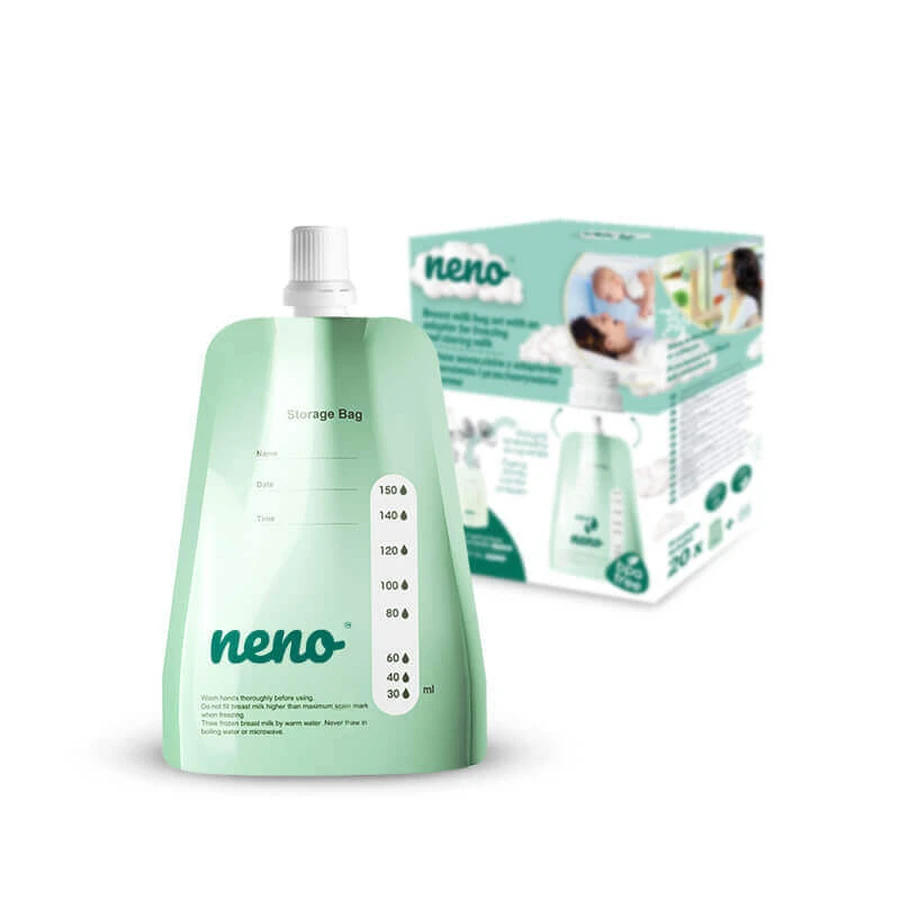 Neno, пакеты для хранения продуктов, с адаптером, 20 x 150 мл: цены и характеристики