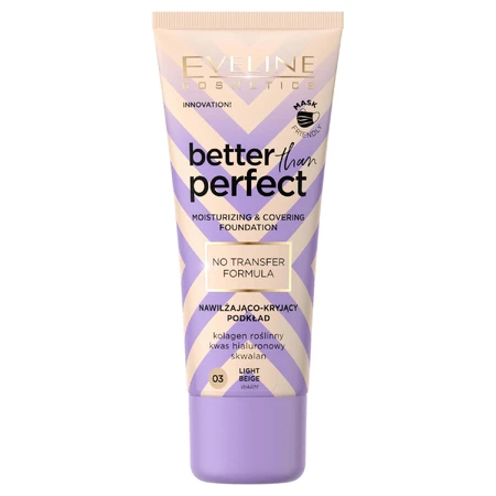 Eveline Cosmetics Better Than Perfect увлажняющий и маскирующий тональный крем 03 Светло-бежевый, 30 мл: цены и характеристики