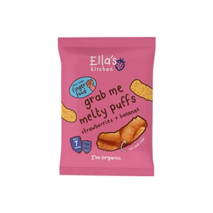 Натуральные органические маффуоли с клубникой и бананом, 20 г, Ella's Kitchen