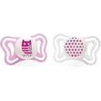 Chicco Soother Physio Light Silicone Soother 6-16m+, рожевий 2шт 1×2 шт, заспокійлива пустушка (6-16м.+): ціни та характеристики