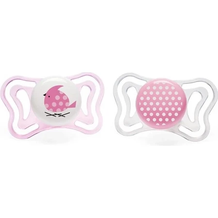 Chicco Soother Physio Light Silicone Soother 6-16m+, рожевий 2шт 1×2 шт, заспокійлива пустушка (6-16м.+): ціни та характеристики