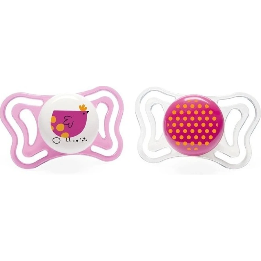Chicco Soother Physio Light Silicone Soother 6-16m+, рожевий 2шт 1×2 шт, заспокійлива пустушка (6-16м.+): ціни та характеристики