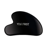 Натуральний камінь для масажу обличчя Gua Sha з чорного обсидіану, 1 шт, You First