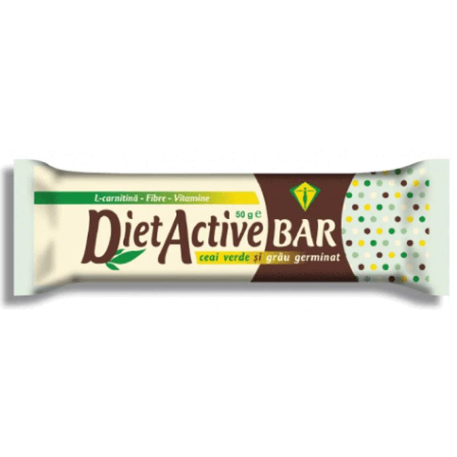 Батончик с зеленым чаем и проросшей пшеницей Diet Active Bar, 50 г, Fit Active Nutrition: цены и характеристики
