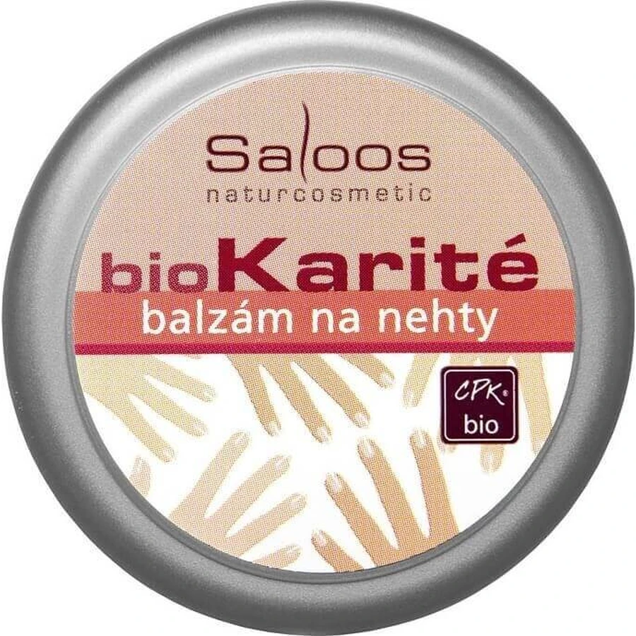 Бальзам для нігтів Saloos biKarité 1×19 мл, з високим вмістом цинку, регенерує, пом'якшує: ціни та характеристики
