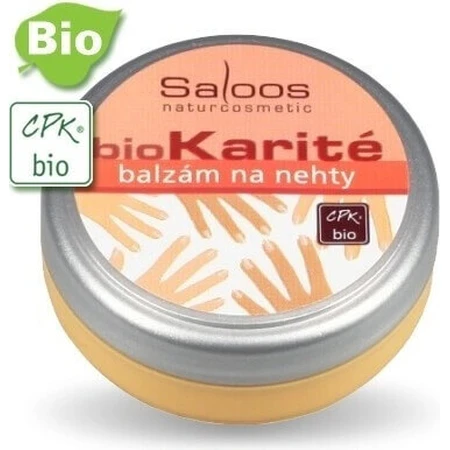 Бальзам для нігтів Saloos biKarité 1×19 мл, з високим вмістом цинку, регенерує, пом'якшує: ціни та характеристики