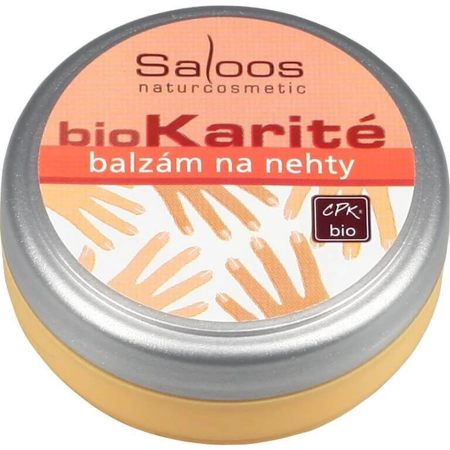 Бальзам для нігтів Saloos biKarité 1×19 мл, з високим вмістом цинку, регенерує, пом'якшує: ціни та характеристики