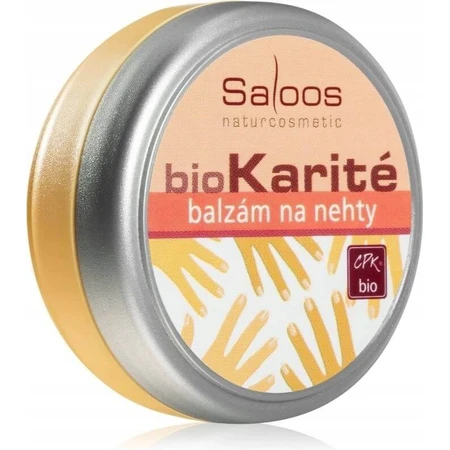 Бальзам для нігтів Saloos biKarité 1×19 мл, з високим вмістом цинку, регенерує, пом'якшує: ціни та характеристики