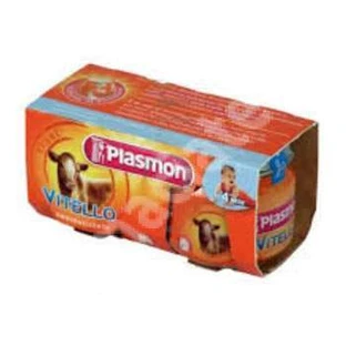 Пюре из гомогенизированного мяса теленка, +4 месяца, 2 раза по 80 г, Plasmon