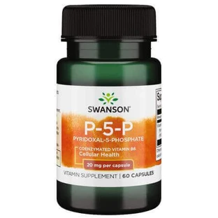 Витамин B6 P5P, 20 мг, 60 капсул, Swanson