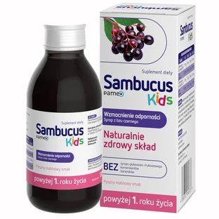 Sambucus Kids сироп для дітей від 1 року, зі смаком малини, 120 мл