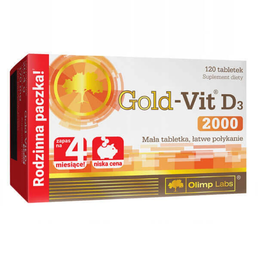 Голд-Віт D3 2000 Olimp Gold-Vit D3 2000, 120 таблеток: ціни та характеристики