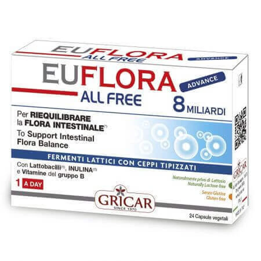 Euflora Advance All Free, 24 капсули, Gricar: ціни та характеристики