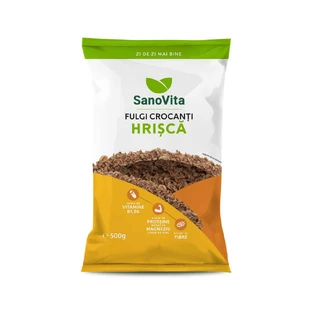 Хрустящие гречневые хлопья, 500 г, Sanovita