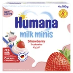 Йогуртовий десерт Humana Milk Minis зі смаком полуниці, після 8 місяців, 4 х 100 г: ціни та характеристики