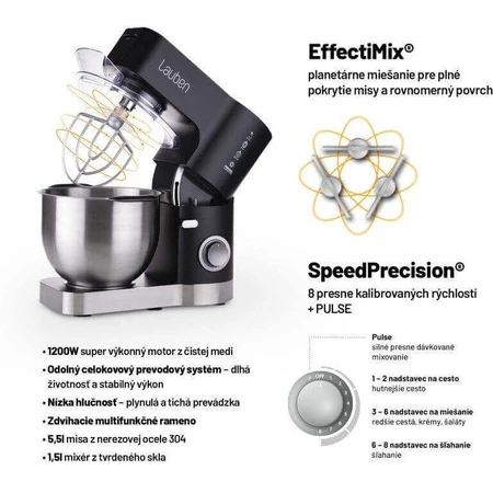 Lauben Kitchen Machine 1200WT Процессор для приготовления пищи: цены и характеристики