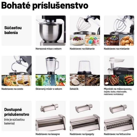 Lauben Kitchen Machine 1200WT Процессор для приготовления пищи: цены и характеристики