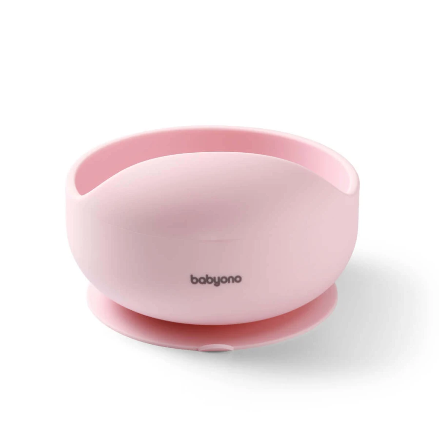 Силиконовая миска с присоской, розовая, Babyono: цены и характеристики