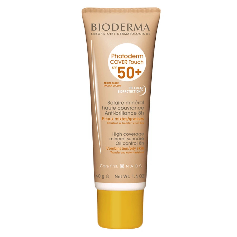 Bioderma Photoderm Флюїд Cover Touch SPF 50+ золотистого кольору, 40 г: ціни та характеристики