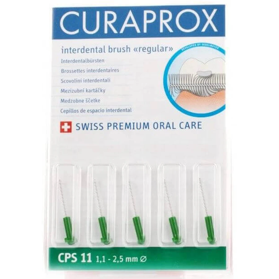 Curaprox CPS 11 Regular green без дрели 5 шт.: цены и характеристики