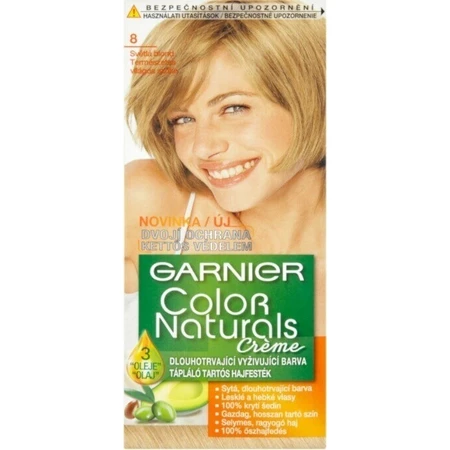 Фарба для перманентного волосся Garnier Color Naturals 8.0 Світло-русява 1×1 шт, колір волосся: ціни та характеристики