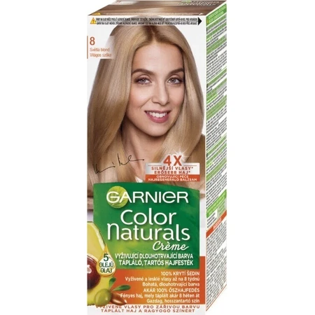 Фарба для перманентного волосся Garnier Color Naturals 8.0 Світло-русява 1×1 шт, колір волосся: ціни та характеристики