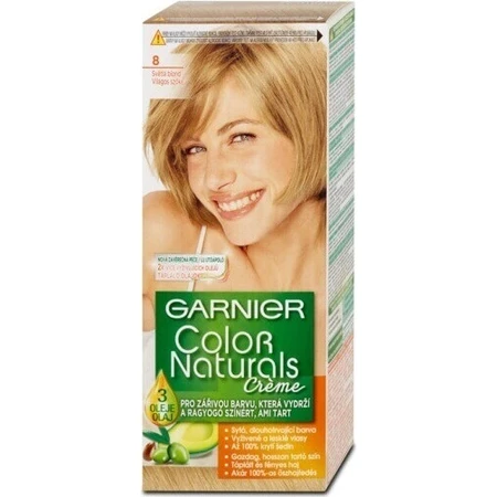 Фарба для перманентного волосся Garnier Color Naturals 8.0 Світло-русява 1×1 шт, колір волосся: ціни та характеристики