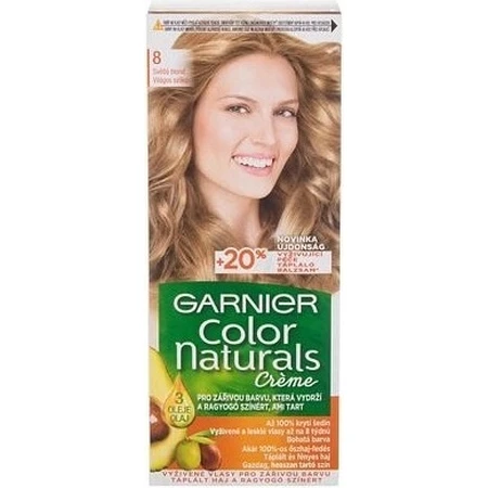 Фарба для перманентного волосся Garnier Color Naturals 8.0 Світло-русява 1×1 шт, колір волосся: ціни та характеристики