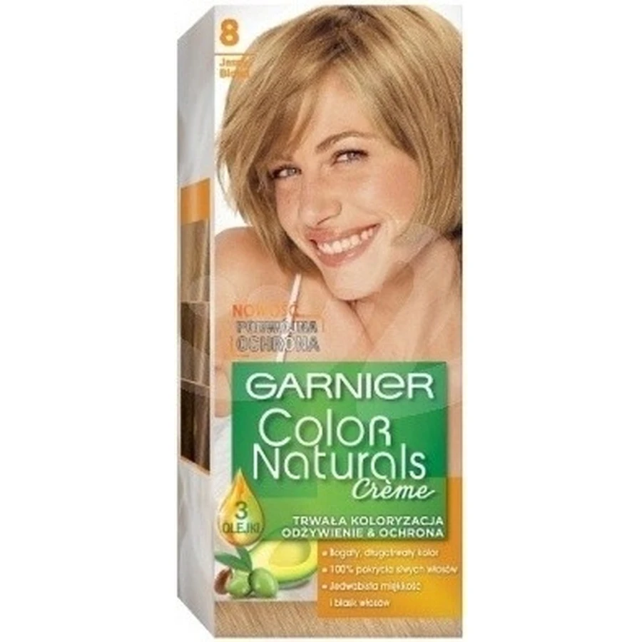 Фарба для перманентного волосся Garnier Color Naturals 8.0 Світло-русява 1×1 шт, колір волосся: ціни та характеристики