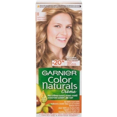 Фарба для перманентного волосся Garnier Color Naturals 8.0 Світло-русява 1×1 шт, колір волосся: ціни та характеристики