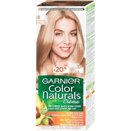 Фарба для перманентного волосся Garnier Color Naturals 8.0 Світло-русява 1×1 шт, колір волосся: ціни та характеристики