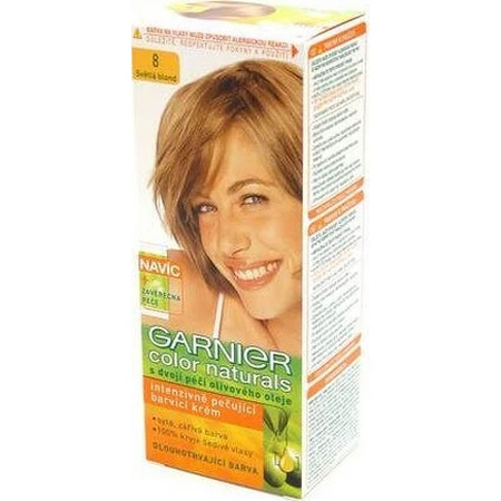 Фарба для перманентного волосся Garnier Color Naturals 8.0 Світло-русява 1×1 шт, колір волосся: ціни та характеристики
