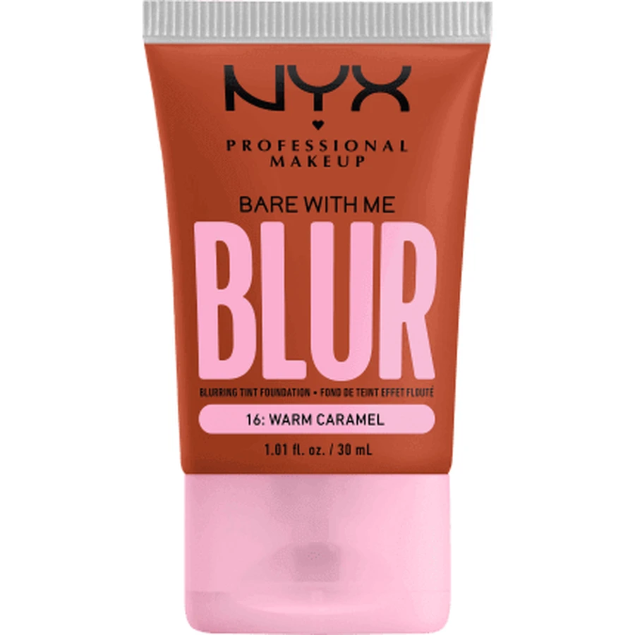 Nyx Professional MAKEUP Тональний крем Bare With Me Blur Tint 16 Warm Caramel, 30 мл: ціни та характеристики