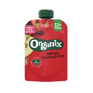 Яблуко, полуниця та кіноа, 100 г, Органикс, снек, 100 г, Organix