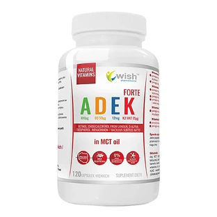 Wish ADEK Forte в масле MCT, 120 микрокапсул