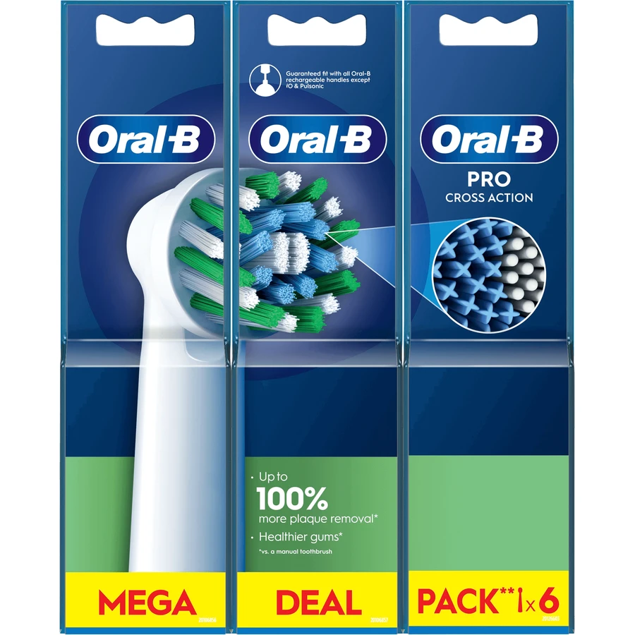Сменные насадки Oral-B Pro Cross Action 6 шт.: цены и характеристики