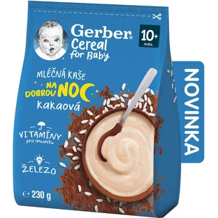 Gerber Каша молочна молочна какао На добраніч 230 г