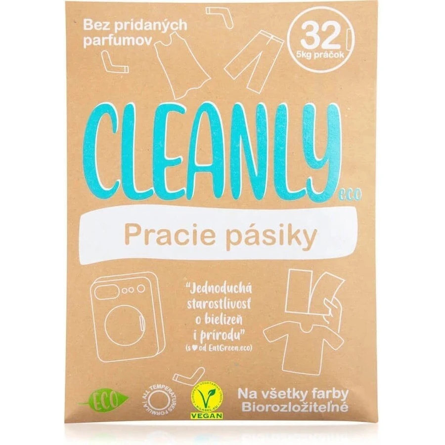 Смужки для прання Cleanly Eco 1×32 прання, для кольорових гілок: ціни та характеристики