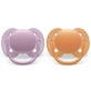 Пустышка Philips Avent Ultra Soft, 6-18 месяцев, 2 штуки, розовая и оранжевая, SCF091/33, Philips