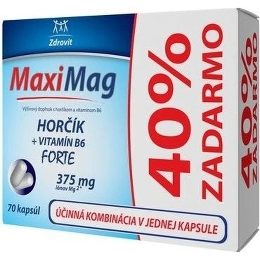 MaxiMag 40% свободный 1×70 cps, 50+20 капсул: цены и характеристики