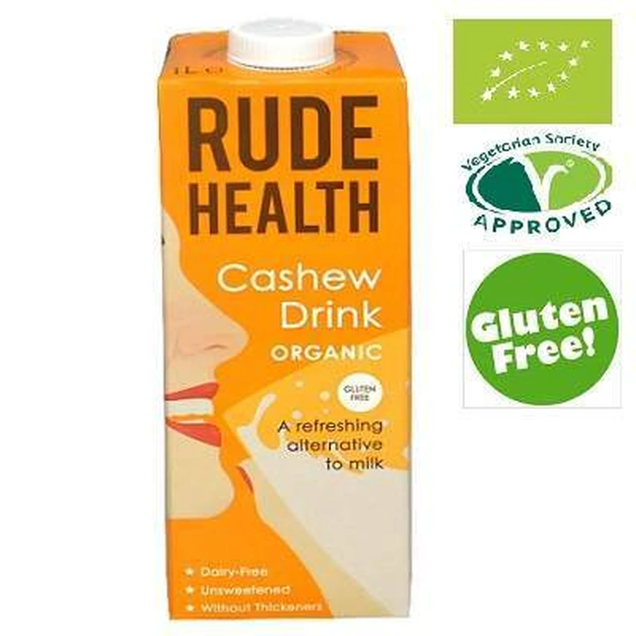 Органическое растительное молоко из кешью, 1 л, Rude Health: цены и характеристики