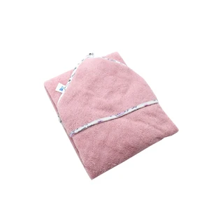 Преміум рушник з капюшоном з 100% бавовни, рожевий, 80x90 см, Baltic Bebe
