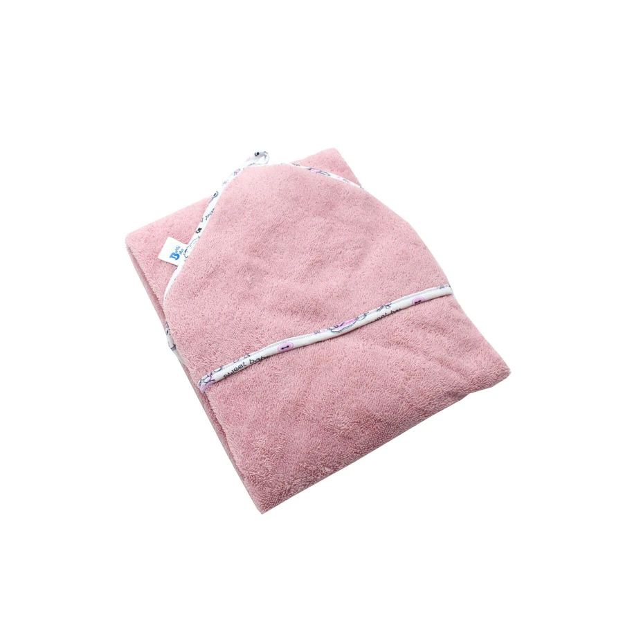 Преміум рушник з капюшоном з 100% бавовни, рожевий, 80x90 см, Baltic Bebe: ціни та характеристики