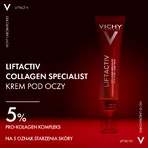 Крем для догляду за шкірою навколо очей Vichy Liftactiv Collagen Specialist, 15 мл: ціни та характеристики