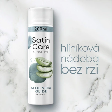 Гель для гоління Gillette Venus Satin Care Sensitive Aloe Vera Glide 200 мл: ціни та характеристики
