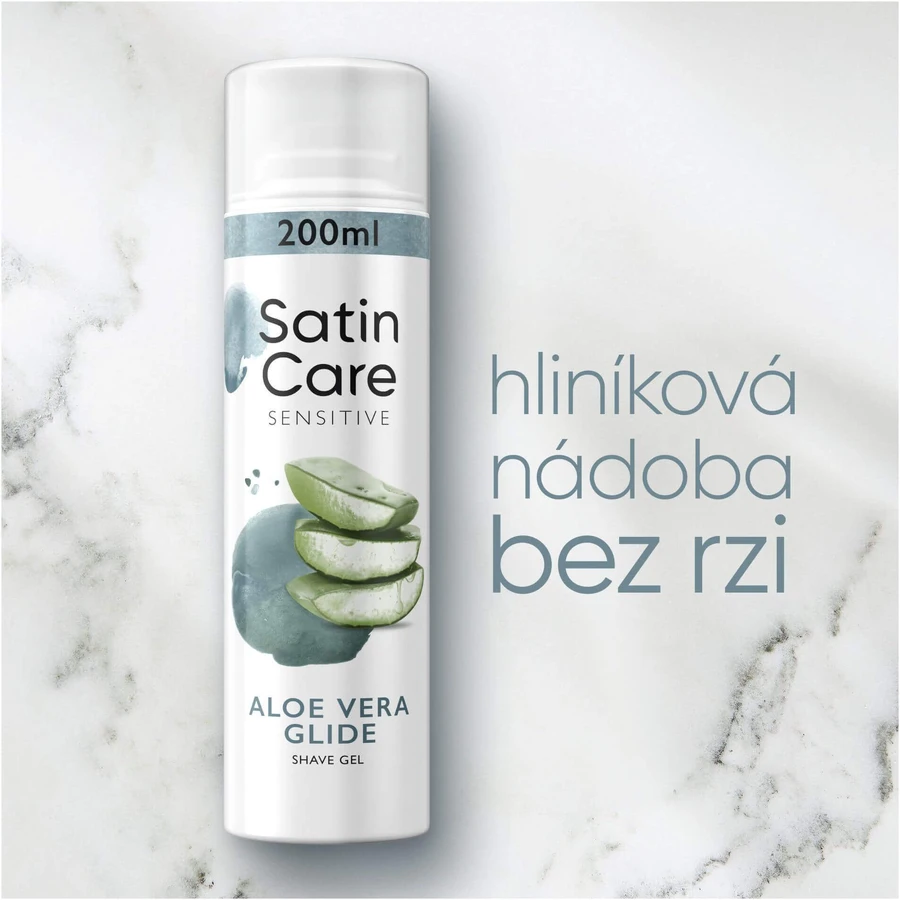 Гель для гоління Gillette Venus Satin Care Sensitive Aloe Vera Glide 200 мл: ціни та характеристики